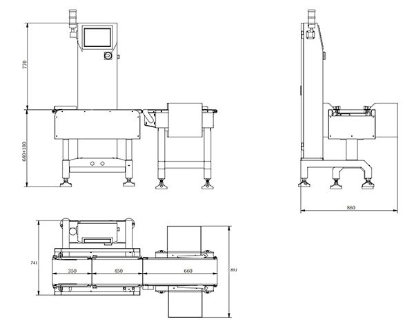 WS-N300 Check Weigher-High Accuracy Fi